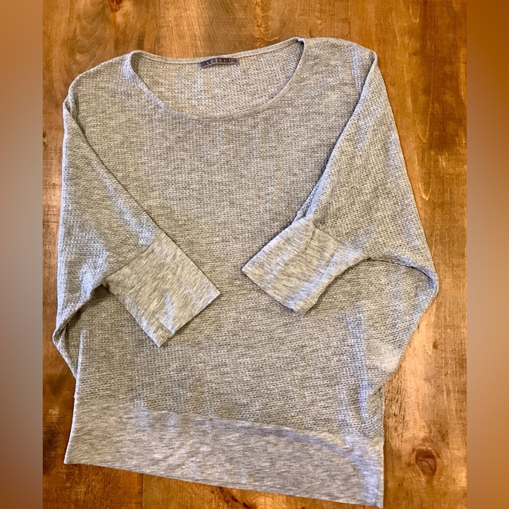 Cozy Gray Knit Sweater